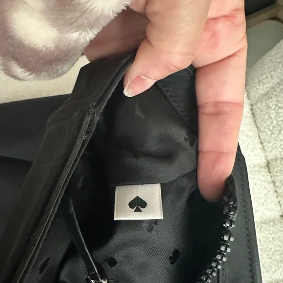 Kate Spade Black Textured Tote with Structured Design - Picture 8 of 10